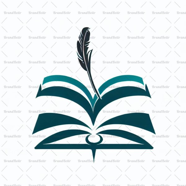 Offenes Buch und Feder